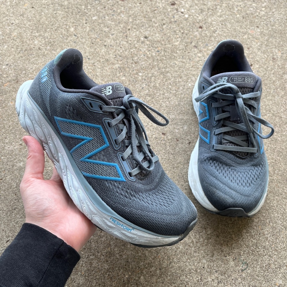 New Balance Fresh Foam X 880 v14 Womens 8.5 Grey Blue Running Shoes W880G14